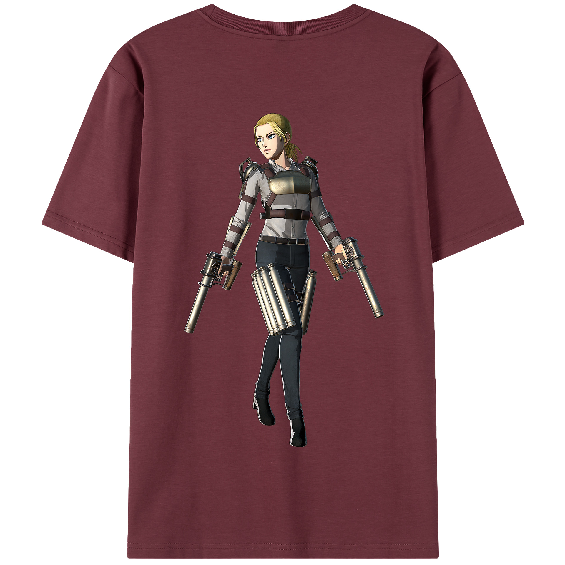 （画像用） 進撃の巨人 Attack on Titan 綿100％半袖Tシャツ（背面プリント）